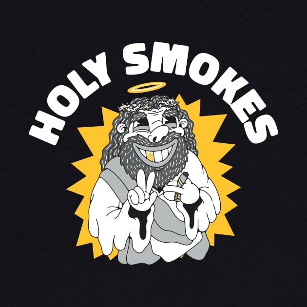 Holy Smokes Funny Jesus Gift by CatRobot